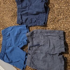 Blue and Gray Kids Shorts Trio